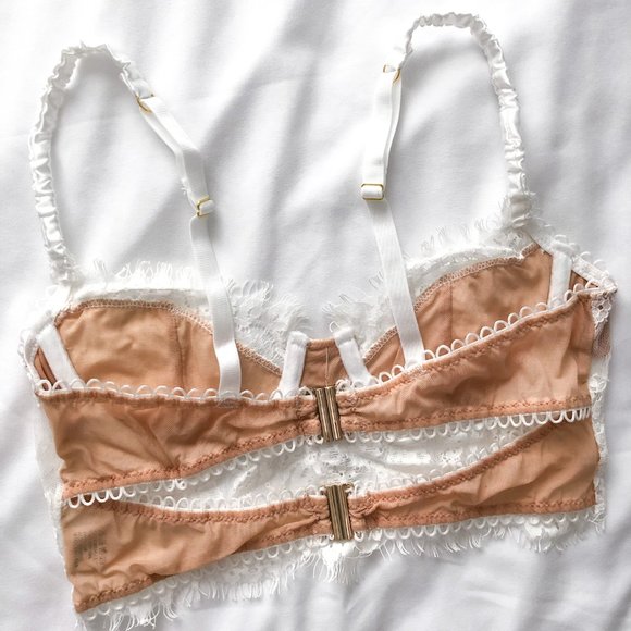 Lace Button Bustier Top - Picture 8 of 9